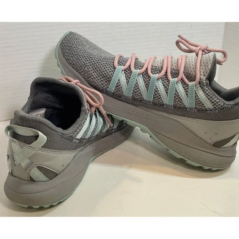 Merrell Women's Athletic Sneakers Size 10 Gray Mesh with Pink & Teal Accents - Picture 11 of 12